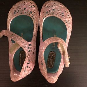 Mini Melissa pink jelly shoes